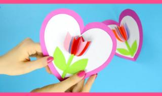女神节贺卡怎么做小机关 女神节贺卡制作教程