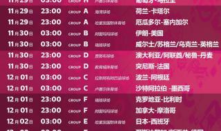 男篮世界杯赛程表2022